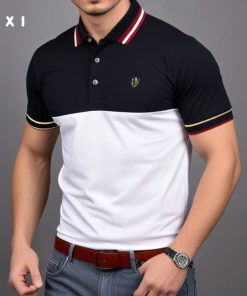 Áo Thun Polo Nam Cao Cấp IXI Royal Màu Phối Đen Trắng - Đẳng Cấp Hoàng Gia