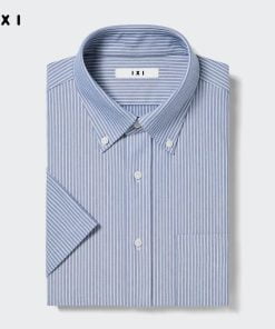 Áo Sơ Mi Nam Màu Xanh Kẻ Sọc IXI - Phong Cách Lịch Lãm, Chất Liệu Cao