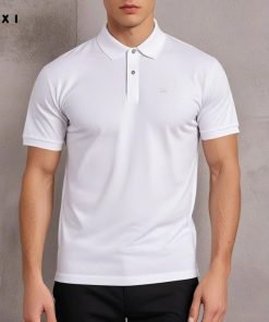Áo Thun Polo Nam IXI Màu Trắng - Đẹp Sang Trọng, Mát Lạnh, Không Cần Ủi