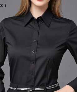 Áo Sơ Mi Nữ Màu Đen IXI - Thanh Lịch, Sang Trọng, Phong Cách Đẳng Cấp
