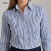 Áo Sơ Mi Nữ Màu Xanh Kẻ Sọc IXI - Phong Cách Thanh Lịch, Thời Trang Hiện Đại 4 ao so mi nu ixi 6