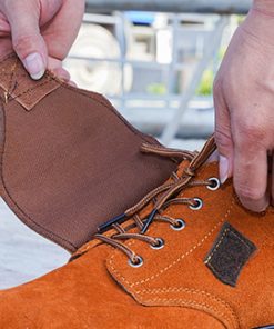 Giày thợ hàn Zboot Z106 cao cổ da bò chống cháy mũi thép, Size 42